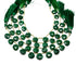 Dyed Emerald Faceted Heart Drop, 11-12mm, Rich Color, Emerald Gemstone Beads, (DEM-HRT-11)(199)